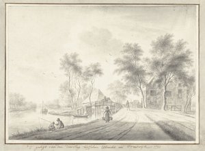 Vista da via entre Utrecht e Vreeswijk de Johannes Janson