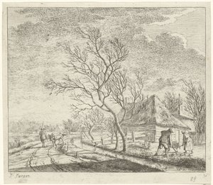 Paisagem com fazenda e campo Marchar Os Doze Meses (título da série) Os desenhos coloridos dos 12 meses (...) (título da série)