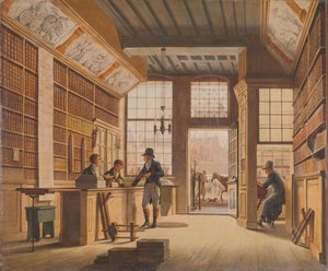A loja do livreiro Pieter Meijer Warnars na Vijgendam em Amesterdão
A Livraria de Pieter Meijer Warnars (1792-1869) em Vijgendam, Amesterdão