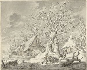 Paisagem de Inverno de Johannes Jelgerhuis