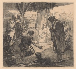 Adoração dos pastores de Johannes Josephus Aarts