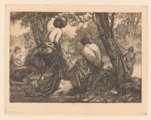 Mulheres que tomam banho de Johannes Josephus Aarts