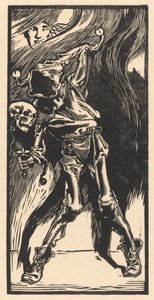 Morte como um arlequim, jogando bilboquet de Johannes Josephus Aarts