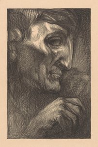 Cabeça e mão de um homem de Johannes Josephus Aarts