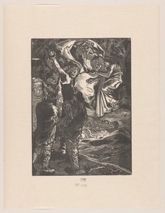 Macbeth e Banquo encontram-se com as três bruxas de Johannes Josephus Aarts