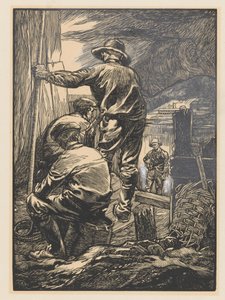 Quatro trabalhadores pela água de Johannes Josephus Aarts
