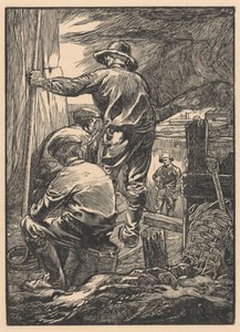 Quatro trabalhadores pela água de Johannes Josephus Aarts