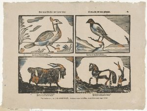 Contemple essas feras com seus quatro / Feitos para nosso prazer (título no objeto) de Johannes Kannewet (II)