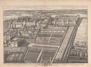 Um Prospecto da Casa em Windsor, Pertencente à sua Graça Charles Beauclerck de Johannes Kip