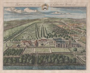 Barrington, The Seat of Edmond Bray, Esq., [1712] reeditado em 1768. de Johannes Kip