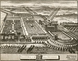 Wollaton Hall e Park Nottingham, Nottinghamshire, c1707