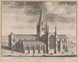O Prospecto Norte da Igreja Catedral de Oxford de Johannes Kip, after Leendert Knijff