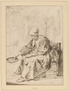 Mulher Panqueca, 1768. de Johannes Kornlein