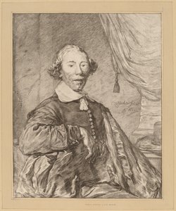 Retrato de um homem sentado, 1771. de Johannes Kornlein