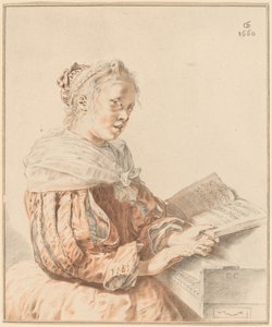 Moça no teclado, 1767.