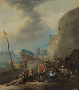 Porto Italiano de Johannes Lingelbach
