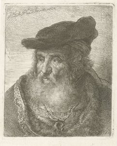 Retrato de um homem velho com boina