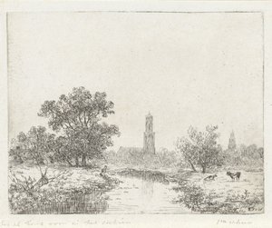 Vista de Utrecht(?) de Johannes Pieter van Wisselingh