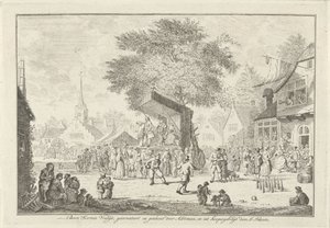 Feira do Agricultor na Aldeia, cerca de 1750 Farmer