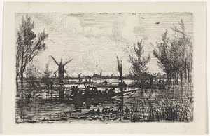 paisagem holandesa de Johannes Tavenraat