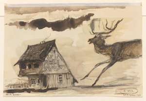 Casa e veado de Johannes Tavenraat
