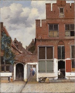Vista de casas em Delft, conhecida como "A pequena rua"[1].
Título(s) alternativo(s):  
Vista de casas em Delft[2].

 A rua pequena[2]. de Johannes Vermeer