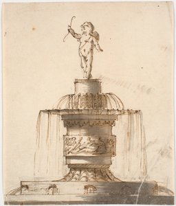Fonte com figura de Cupido