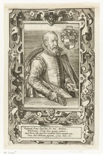 Retrato de Jan van Brouckhoven, comissário de bordo da Renânia de Johannes Wierix (attributed to)