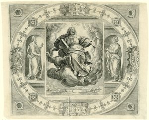 Evangelista João
S. Iohañis (título sobre o objecto)
Os quatro evangelistas (título da série) de Johannes Wierix (rejected attribution)