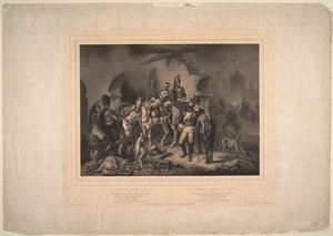 O exército francês no Kremlin de Moscou, 1830 de Johannes Woelffle