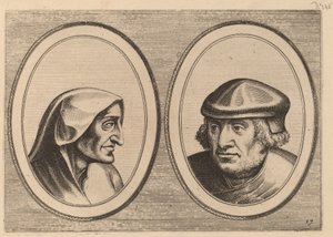 "Aerdighe Kniertje" e "Onbekommerde Klaes" de Johannes and Lucas van Doetechum after Pieter Bruegel the Elder