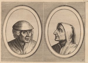 "Kees Geldt-sack" e "Kaarighe Truy" de Johannes and Lucas van Doetechum after Pieter Bruegel the Elder