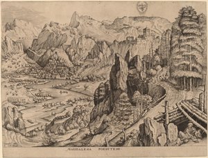 A penitente Madalena (A penitente Madalena) de Johannes and Lucas van Doetechum after Pieter Bruegel the Elder