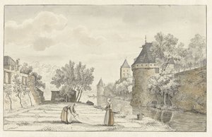 Vista da torre Plompetoren em Utrecht de Johannes de Bosch