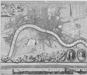 Mapa de Londres, 1690