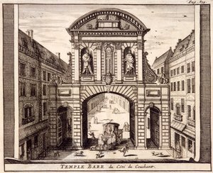 Temple Bar, Londres, c1700