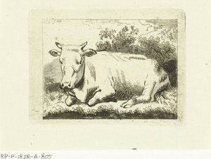 Vaca reclinada