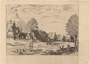 Rua da Vila de Johannes van Doetechum, the Elder and Lucas