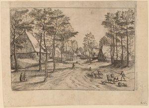 Rua da Vila de Johannes van Doetechum, the Elder and Lucas