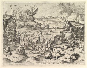 A Tentação de Santo António.n.d. Criadores: Johannes van Doetecum I, Lucas van Doetecum. de Johannes and Lucas van Doetecum