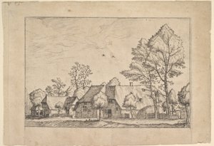 Fazenda Grande com Poço de ícones de fazenda e casa de fazenda e..., ca. 1559-61.