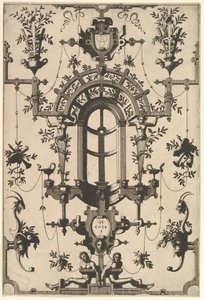 Grotesco moderno com Strapwork, 1554.