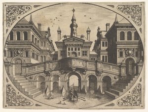 Placa de Scenographiae..., 1560. de Johannes van Doetecum I