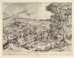 The Belgian Wagon Plaustrum Belgicum from The Large Landscapes, ca. 1555-56.