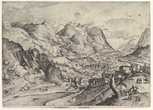 O Crafty Bird-Catcher Insidiosus auceps de The Large Landscapes, ca. 1555-56.