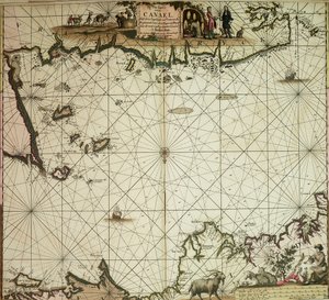 Pas-caert do Canael, entre Englandt e Vranckryck, de Pleymuyen a Sorlinges, bem como de Portbimel a Heyssant