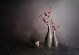 Natureza morta com flores da primavera