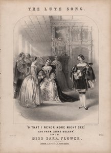 O Canto do Alaúde de Anna Bolena de Donizetti (cor litho)