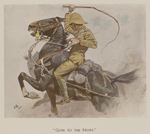 Guns to the Front (cor litho) de John (after) Charlton