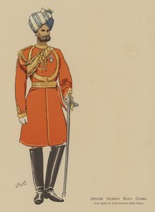 Oficial Vice-Rei Guarda-costas (cor litho)